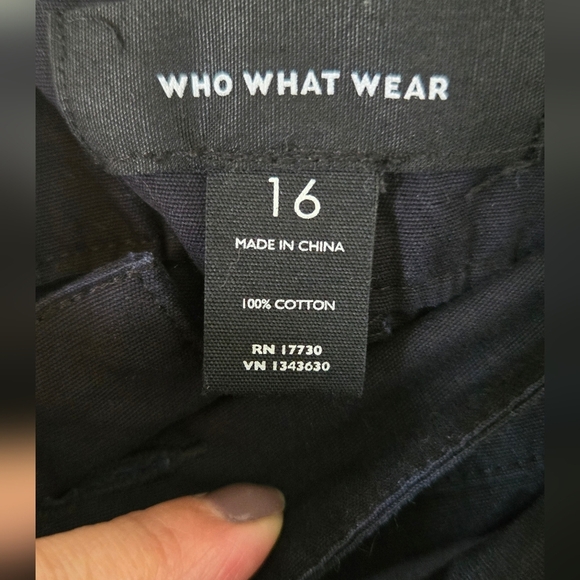 Who What Wear Black Wide Leg Trousers Size 16 - Picture 6 of 6